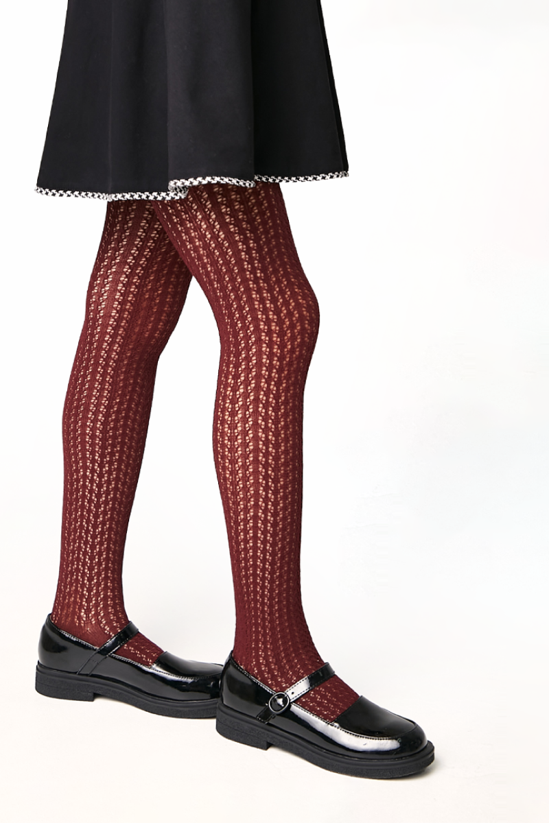 Conte-Kids Cotton Tights Miss 618 - Mesh Pattern