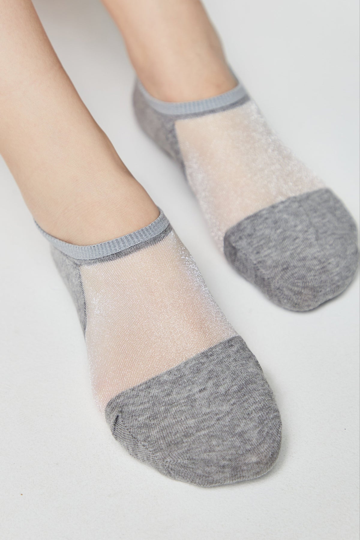 Cotton Ankle Socks Conte Active - Inserts Of Transparent Mesh