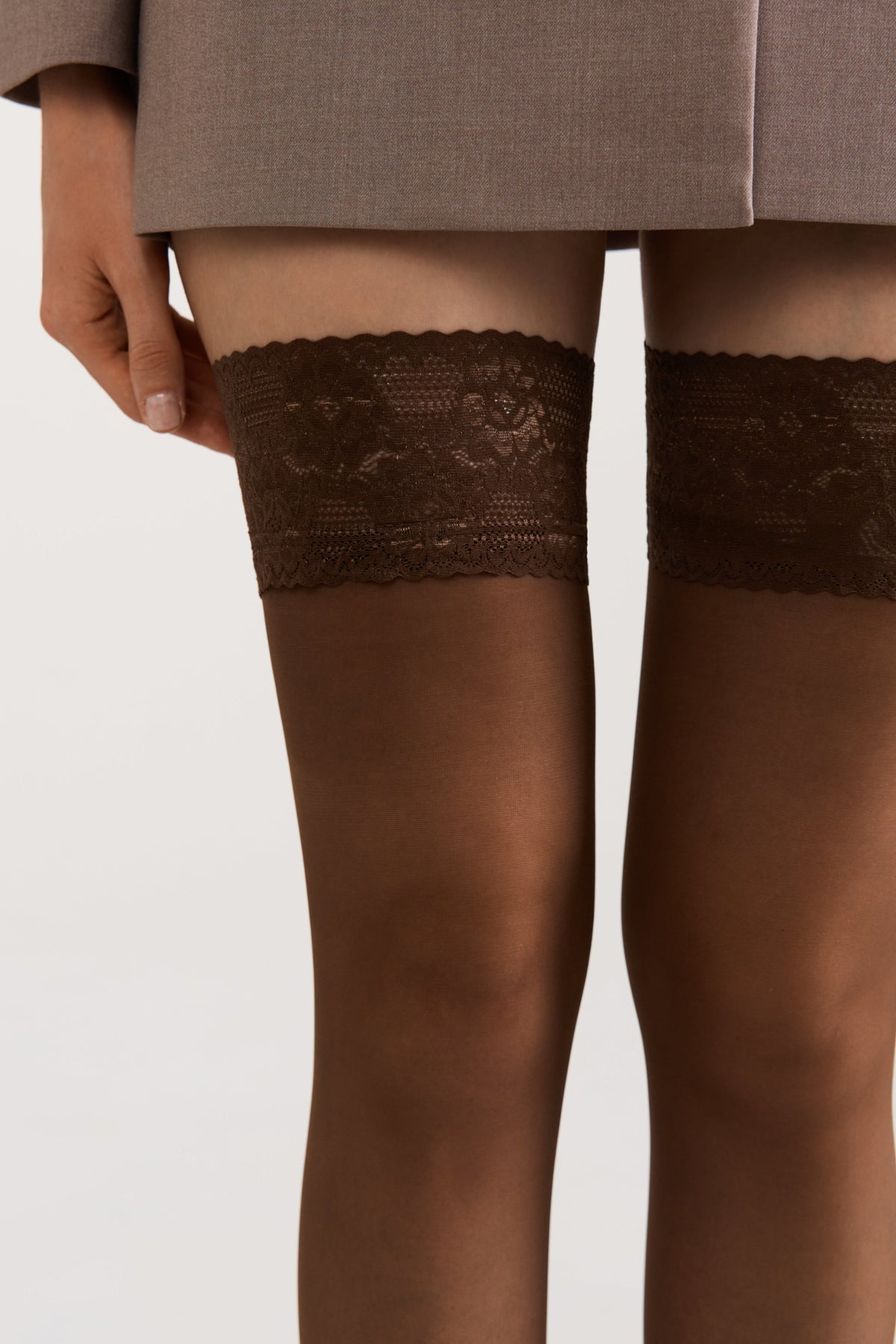 Stockings Conte Class 20 Den - Silicone Lace Top