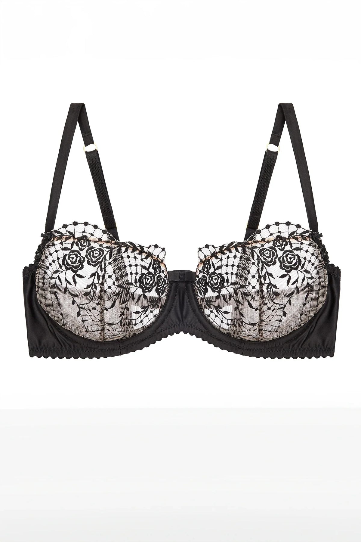 Dita Von Teese Julie's Roses Sheer Balconette Bra