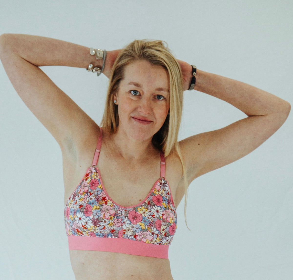 OG Pink Floral Print Bra