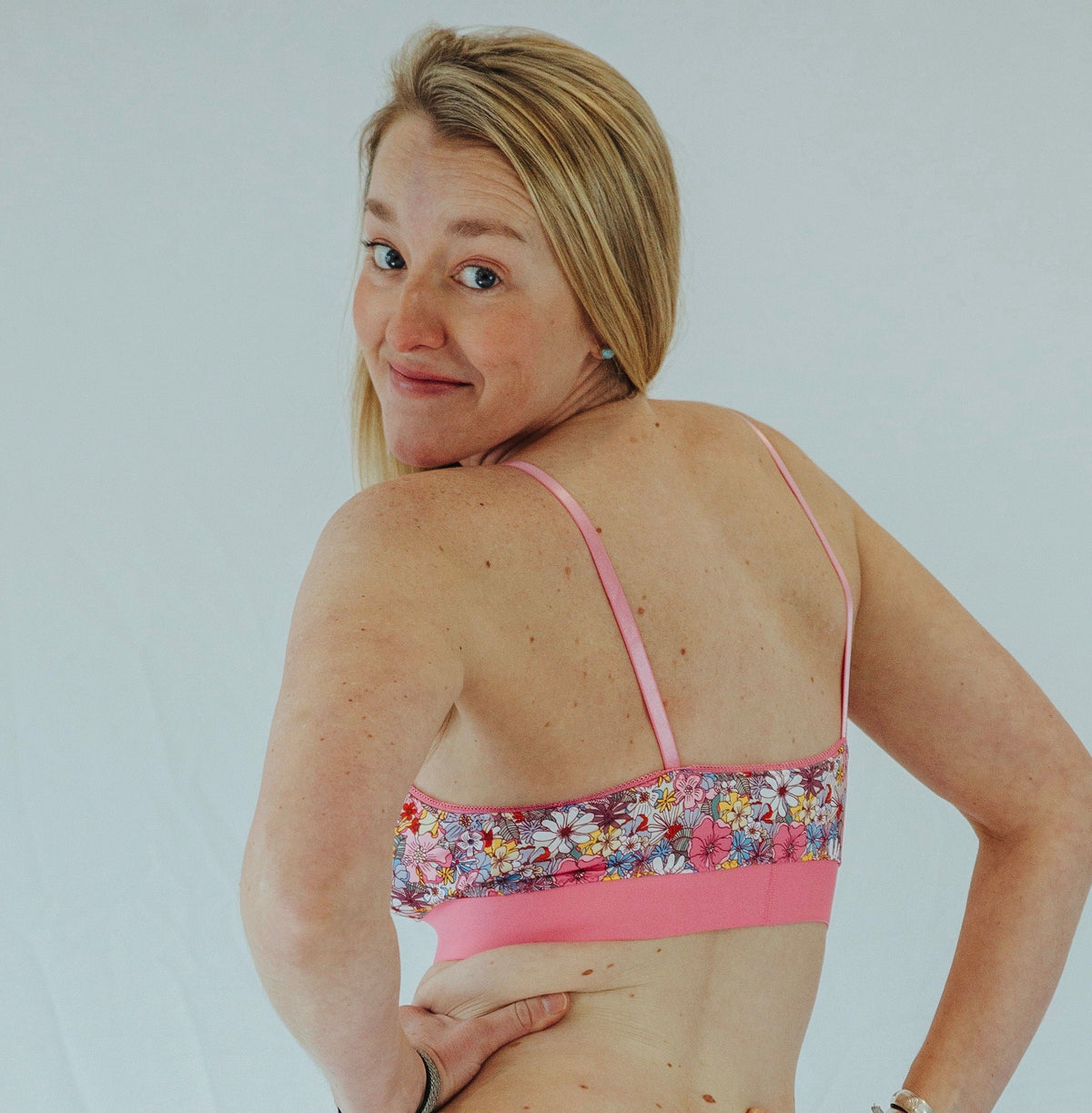 OG Pink Floral Print Bra