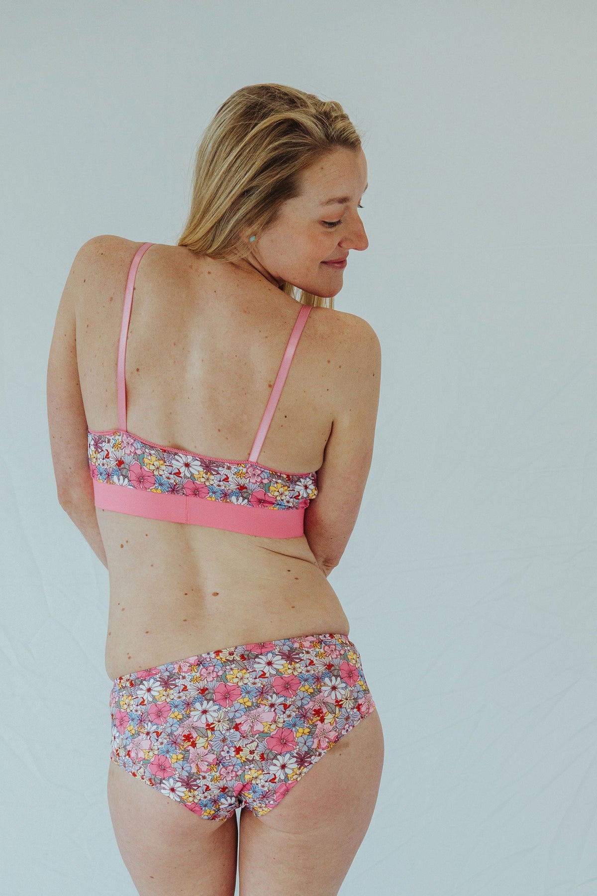 OG Pink Floral Print Bra