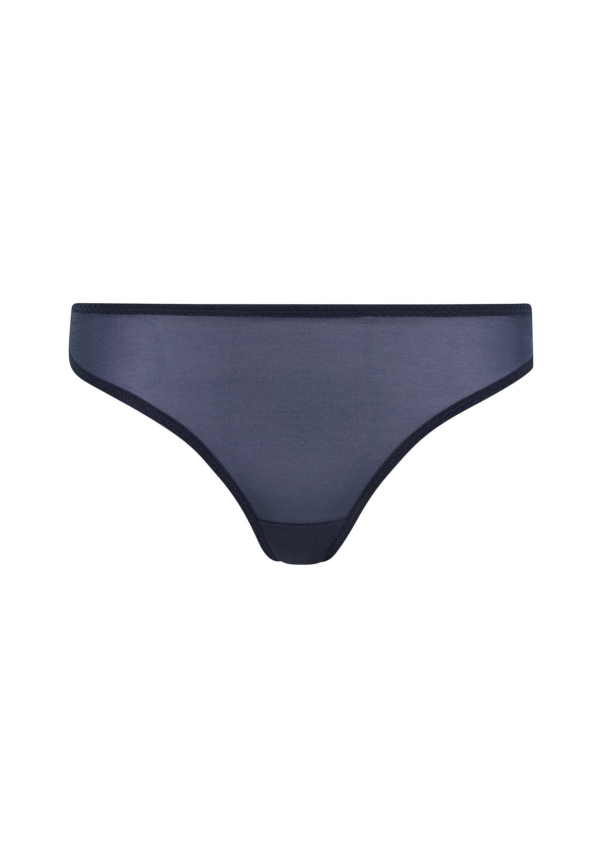 Gossard Glossies Shadow Blue Sheer Thong Panties