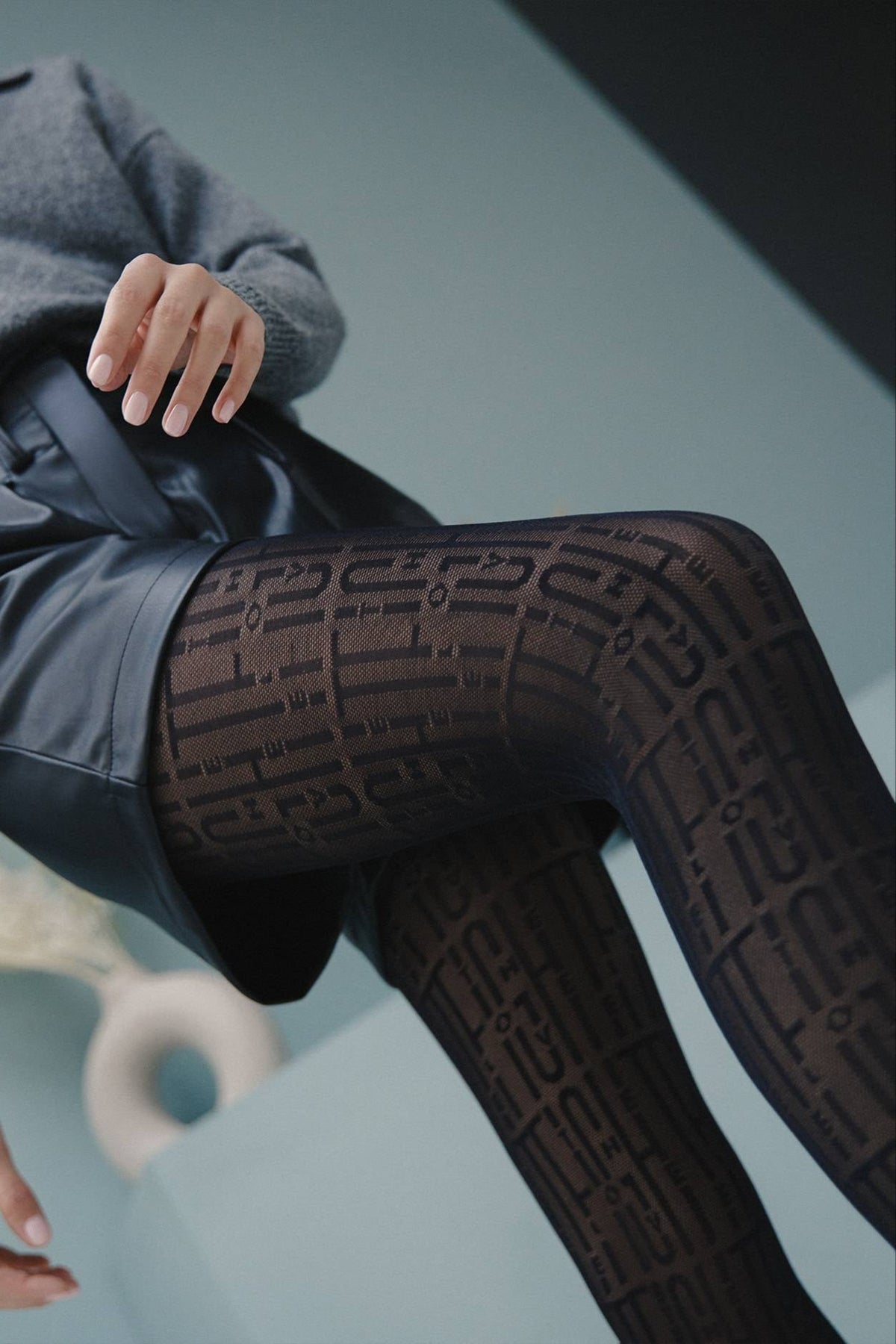Fantasy Tights Conte Art - Letter Pattern