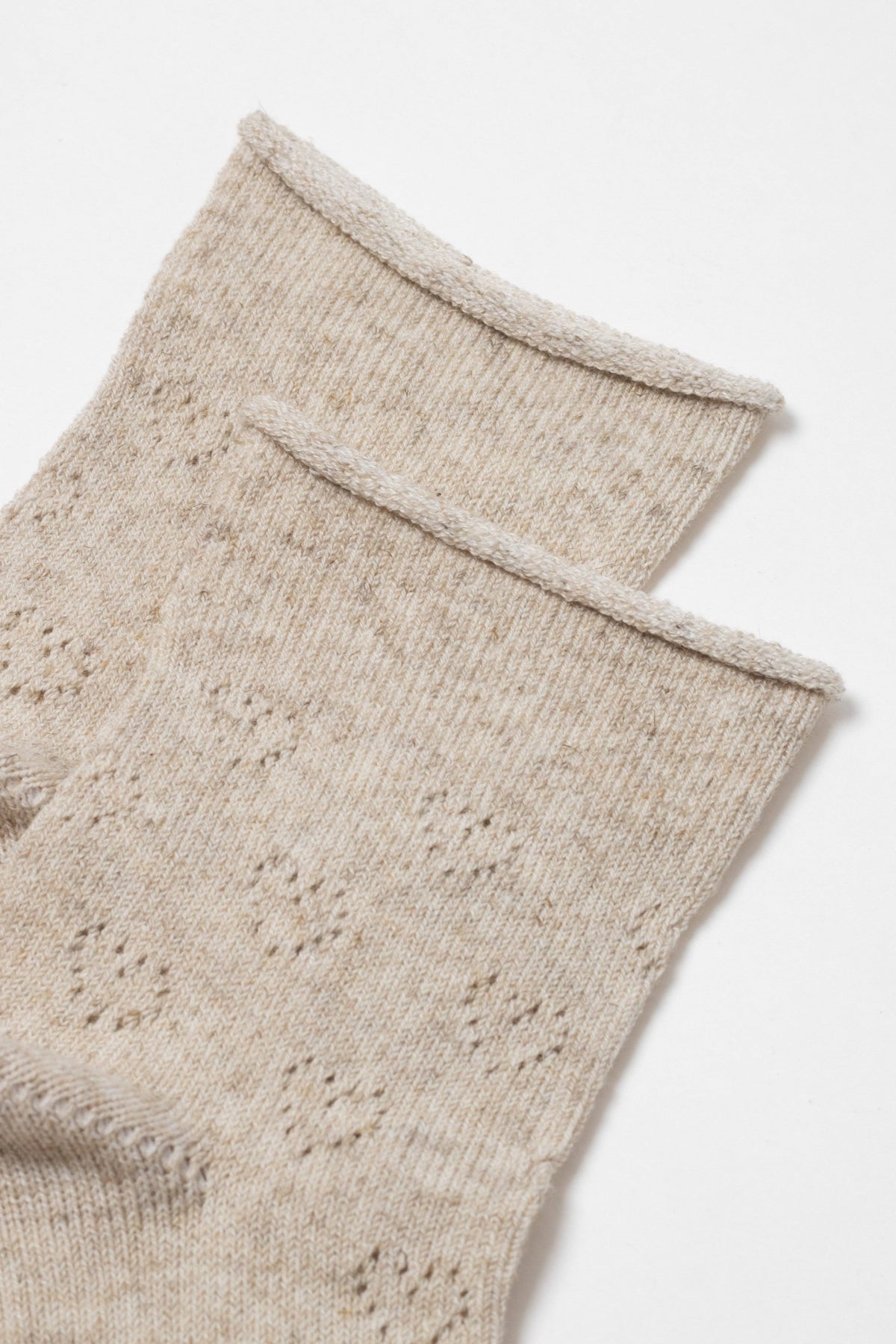 Cotton Linen Socks Conte Classic 542 - Hearts Pattern