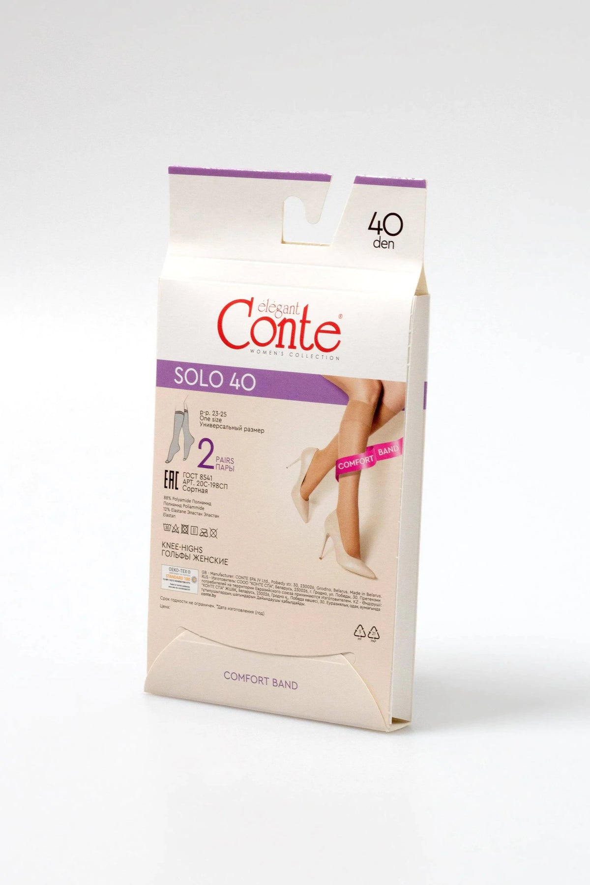 Knee Highs Conte Solo 40 Den (2 pairs)
