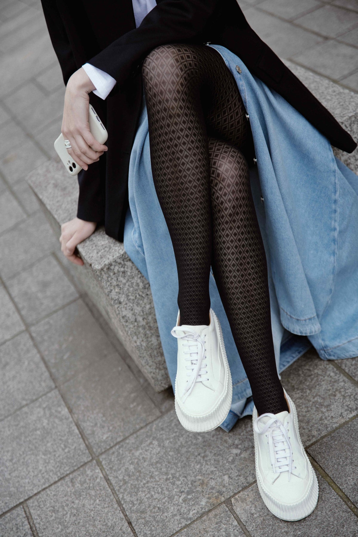 Fantasy Tights Conte Accent - Diamond Pattern