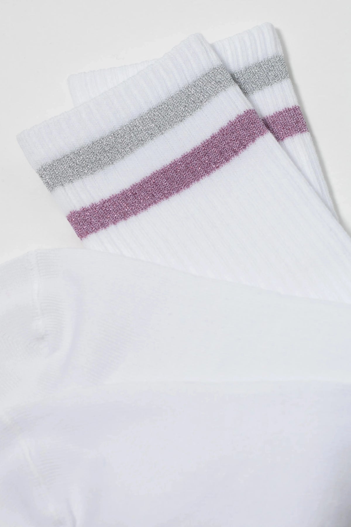 Conte Cotton Long Socks Active 157 - Lurex Stripes