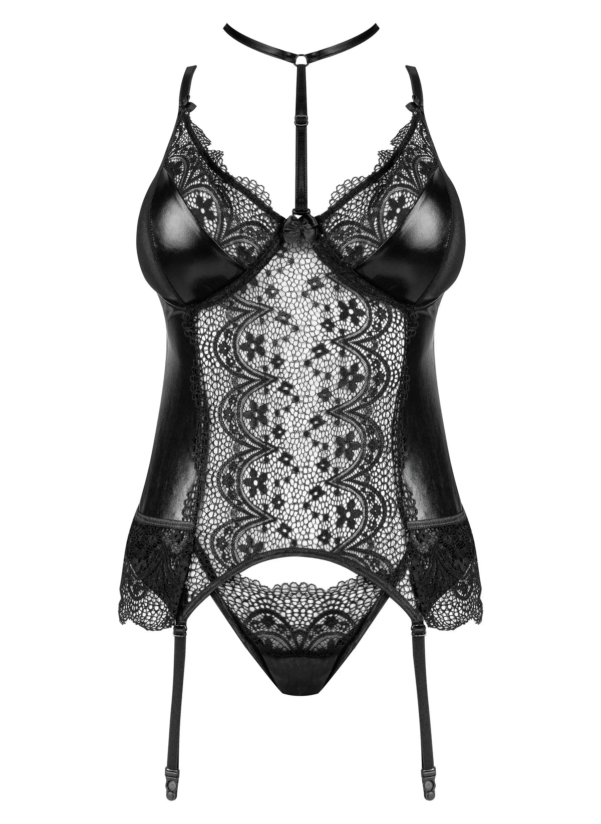 Beauty Night Noir Fantasy Sheer Lace Corset