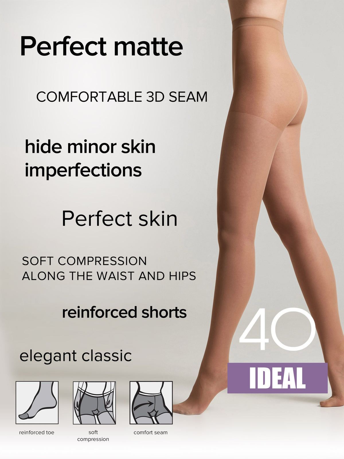 Tights Conte Ideal 40 Den - Ultimate Matt