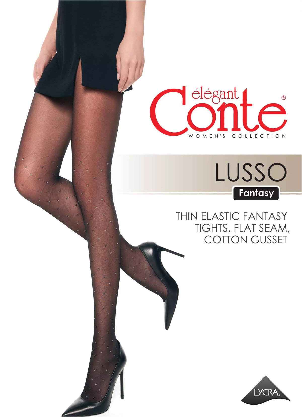 Fantasy Tights Conte Lusso - Diamond Lurex Polka Dots