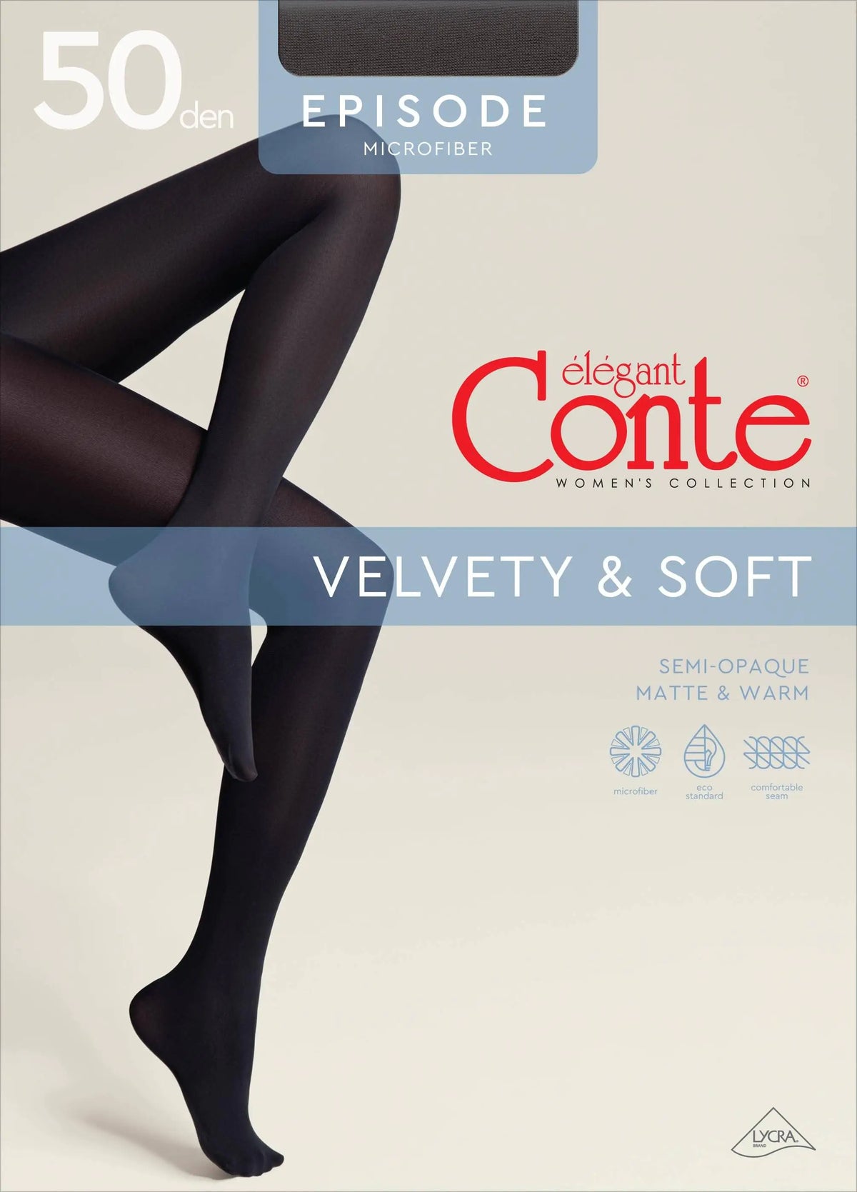 Tights Conte Episode 50 Den - Microfibra Matte Opaque