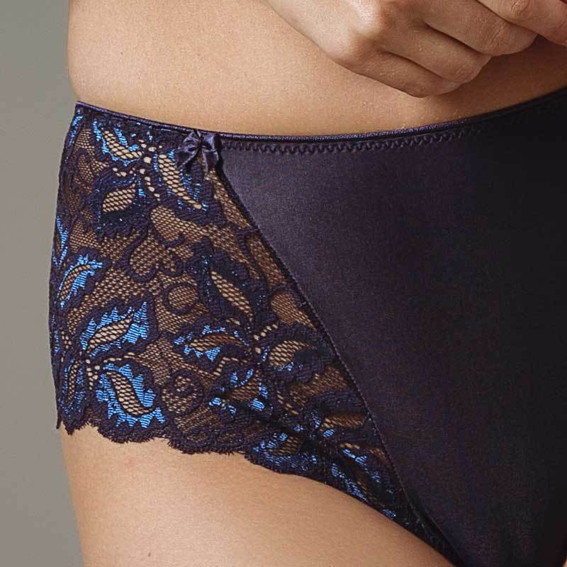Sheer Lace Tanga Panty Lavinia Dare Me Navy Blue