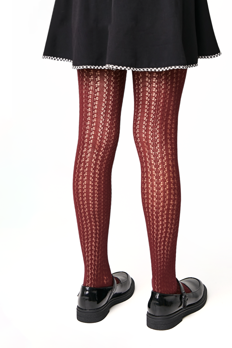 Conte-Kids Cotton Tights Miss 618 - Mesh Pattern