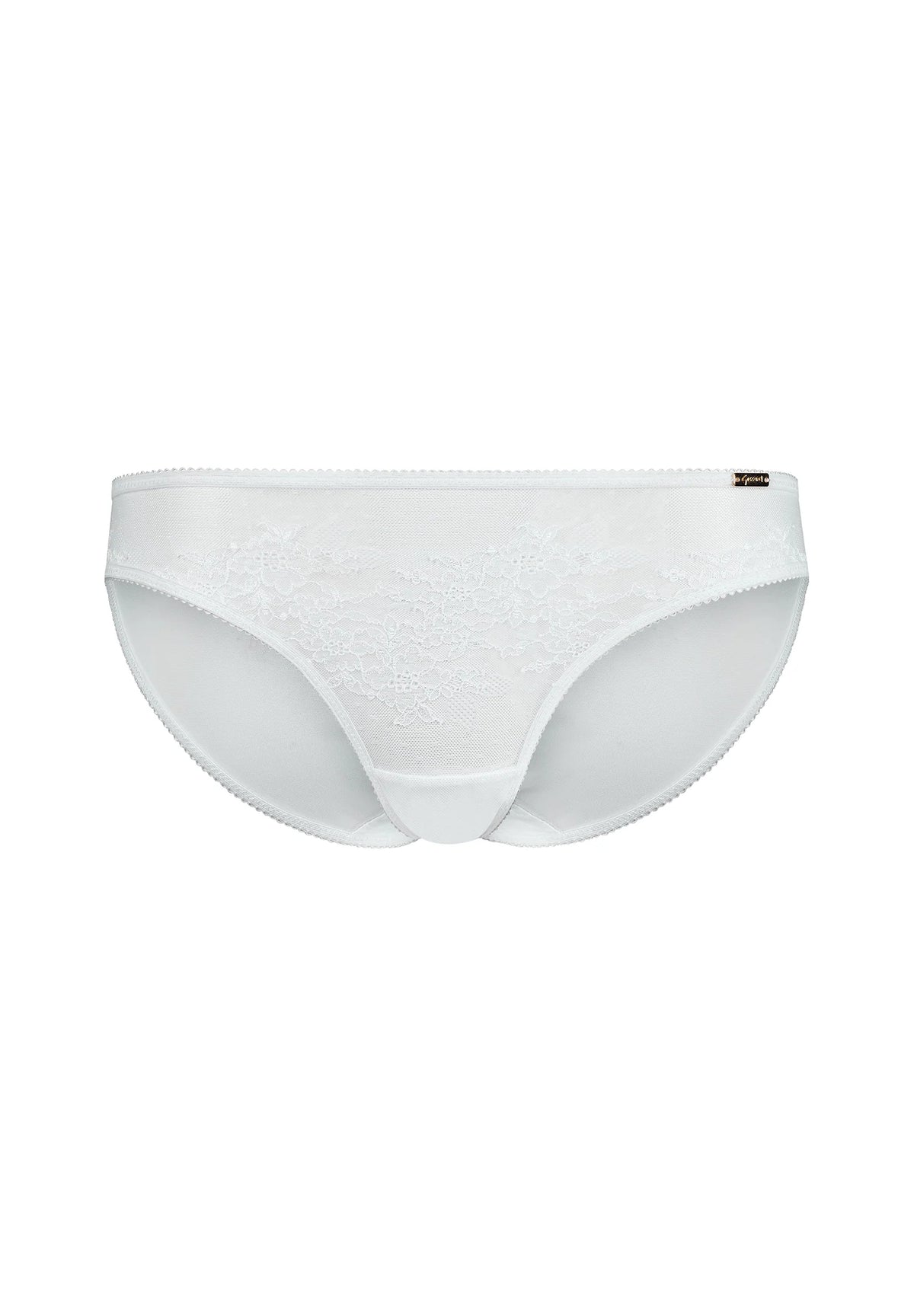 Gossard Glossies Lace White Sheer Bikini Panty