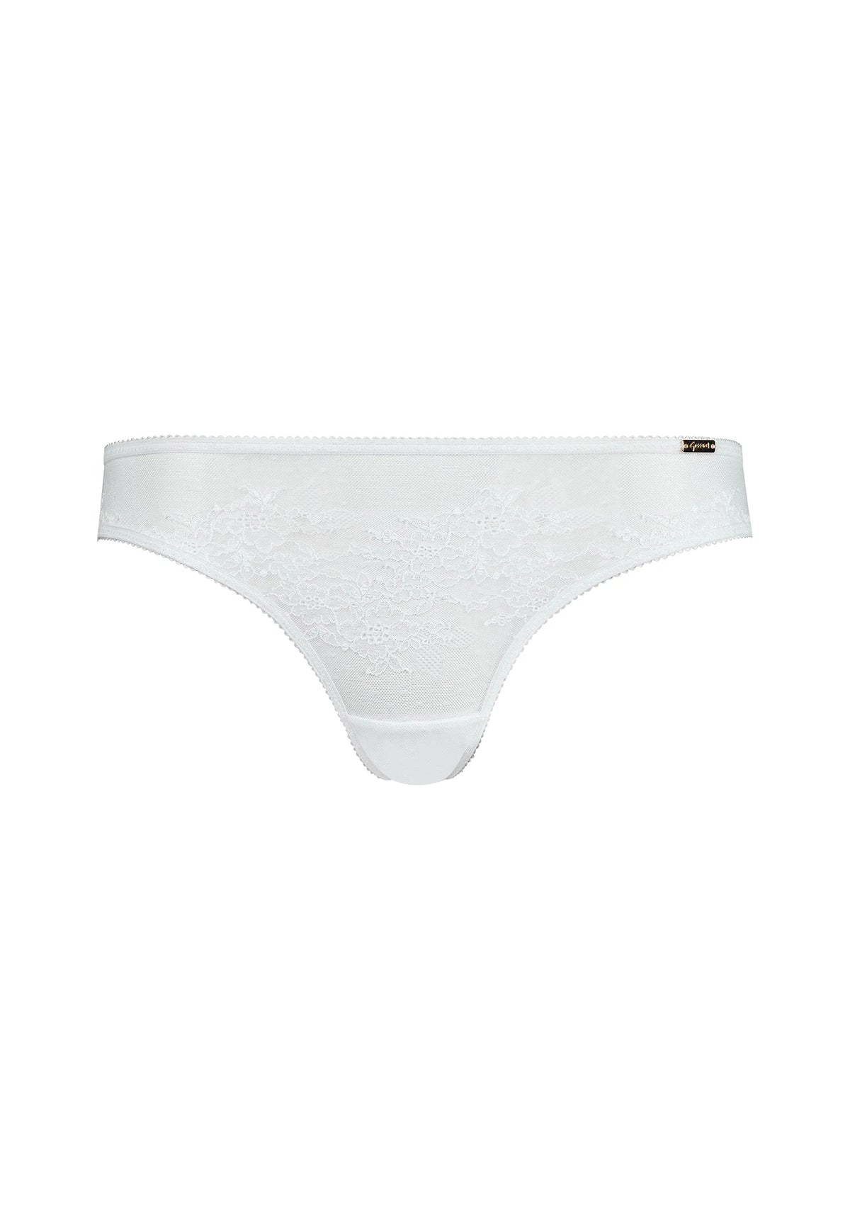 Gossard Glossies Lace White Sheer Bikini Panty