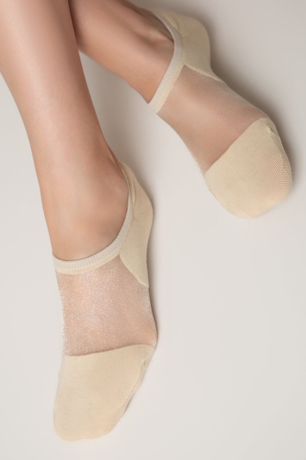 Cotton Ankle Socks Conte Active - Inserts Of Transparent Mesh