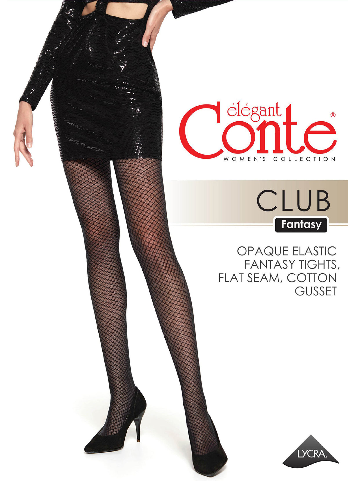 Fantasy Tights Conte Club - Mesh Imitation