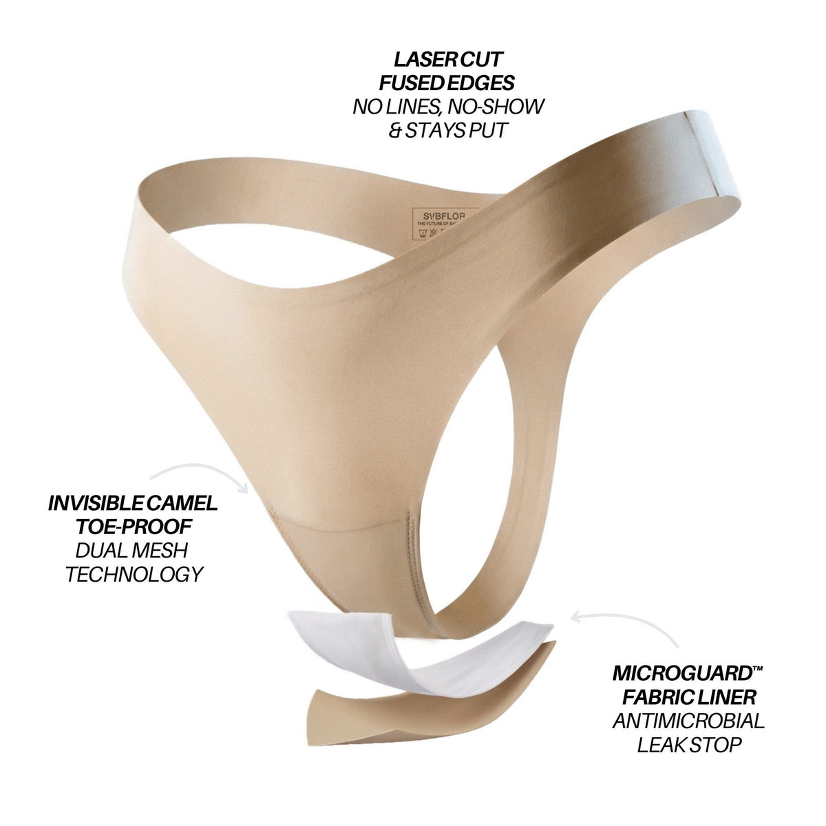 INVISIBLE Thong - Seamless Camel Toe-Proof