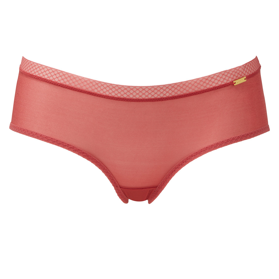 Gossard Glossies Raspberry Sorbet Sheer See Through Shorts Panty