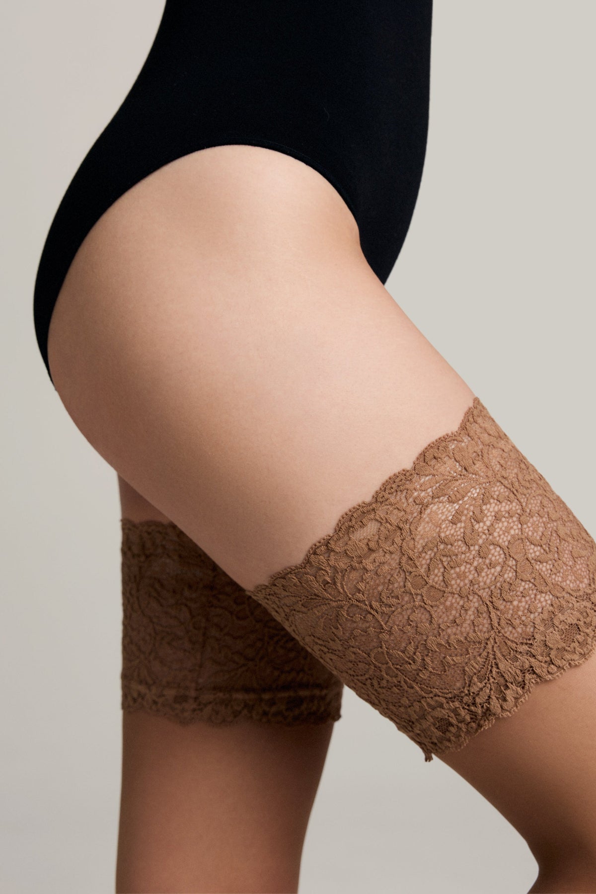 Fantasy Stockings Conte Amour - Openwork Elastic Band and Silk Effect