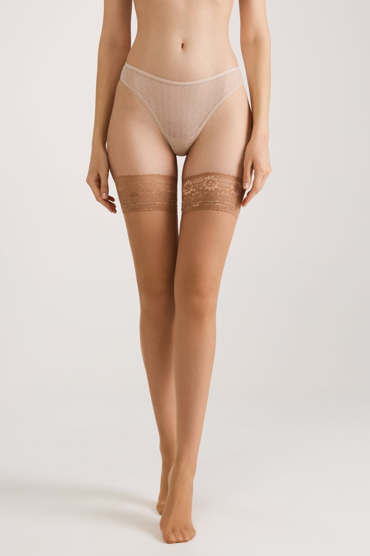 Stockings Conte Class 12 Den - Silicone Lace Top