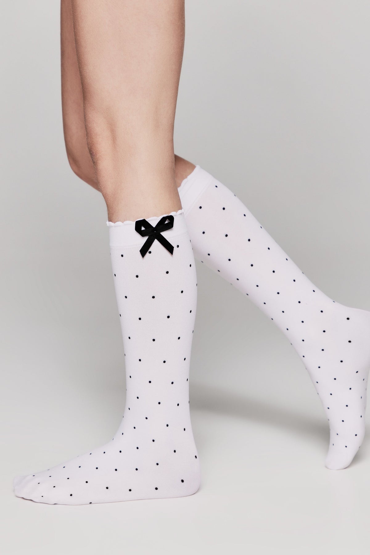 Conte Knee-Highs for girls Evie 50 Den - Decorative Bow