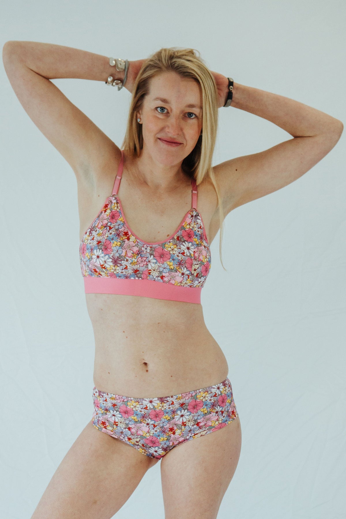 OG Pink Floral Print Bra