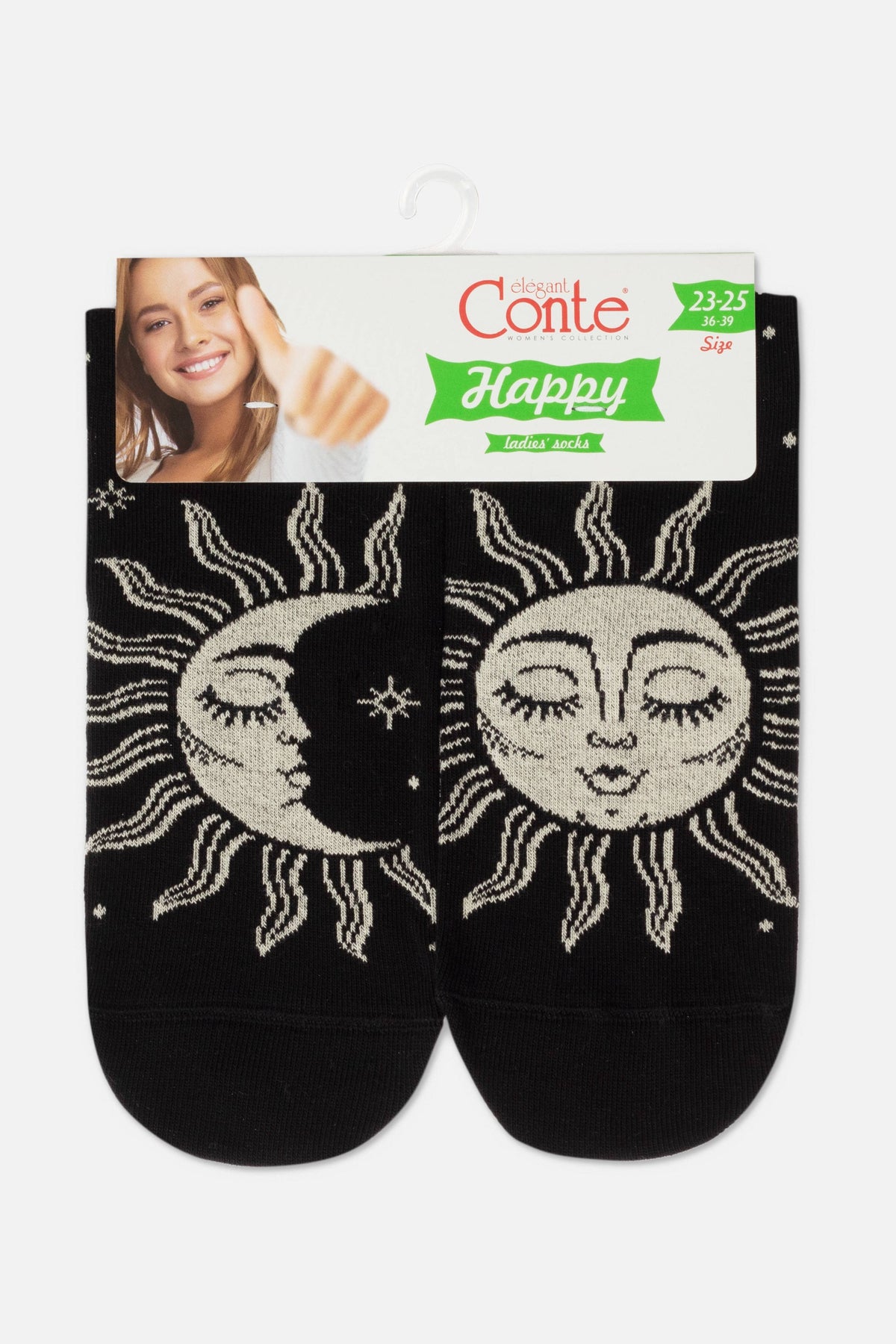 Socks Cotton Conte Happy 355 - Sun