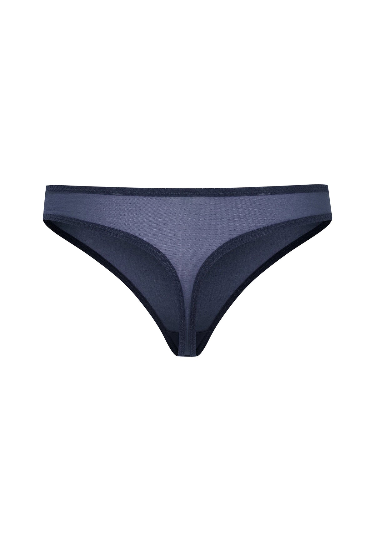 Gossard Glossies Shadow Blue Sheer Thong Panties