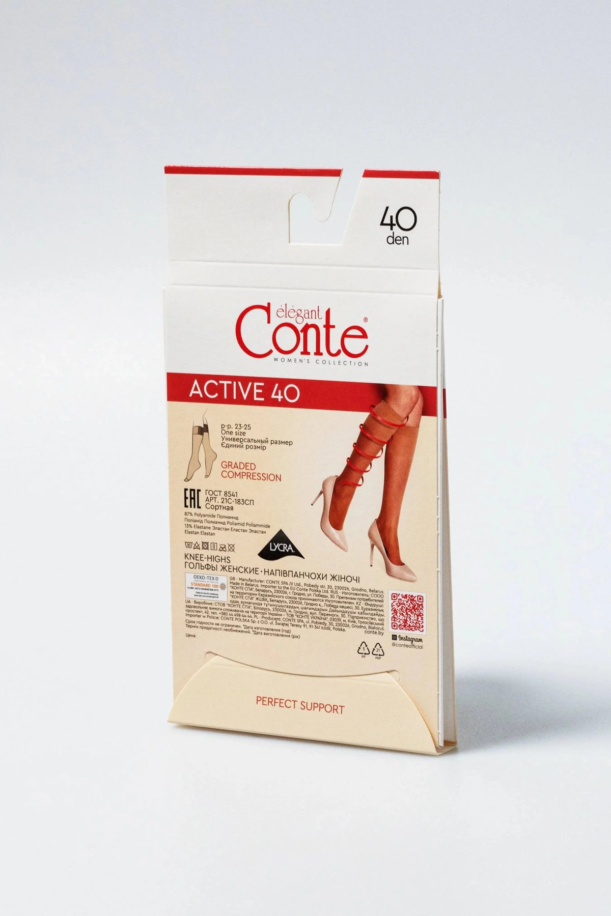 Knee Highs Conte Active 40 Den (1 pair)