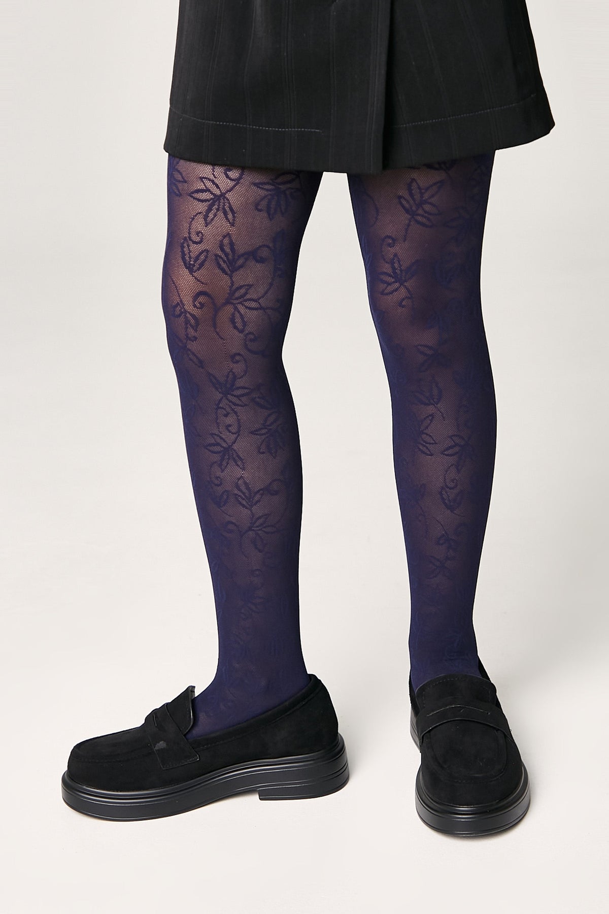 Conte Tights for girls Ketty 40 Den - Floral Pattern