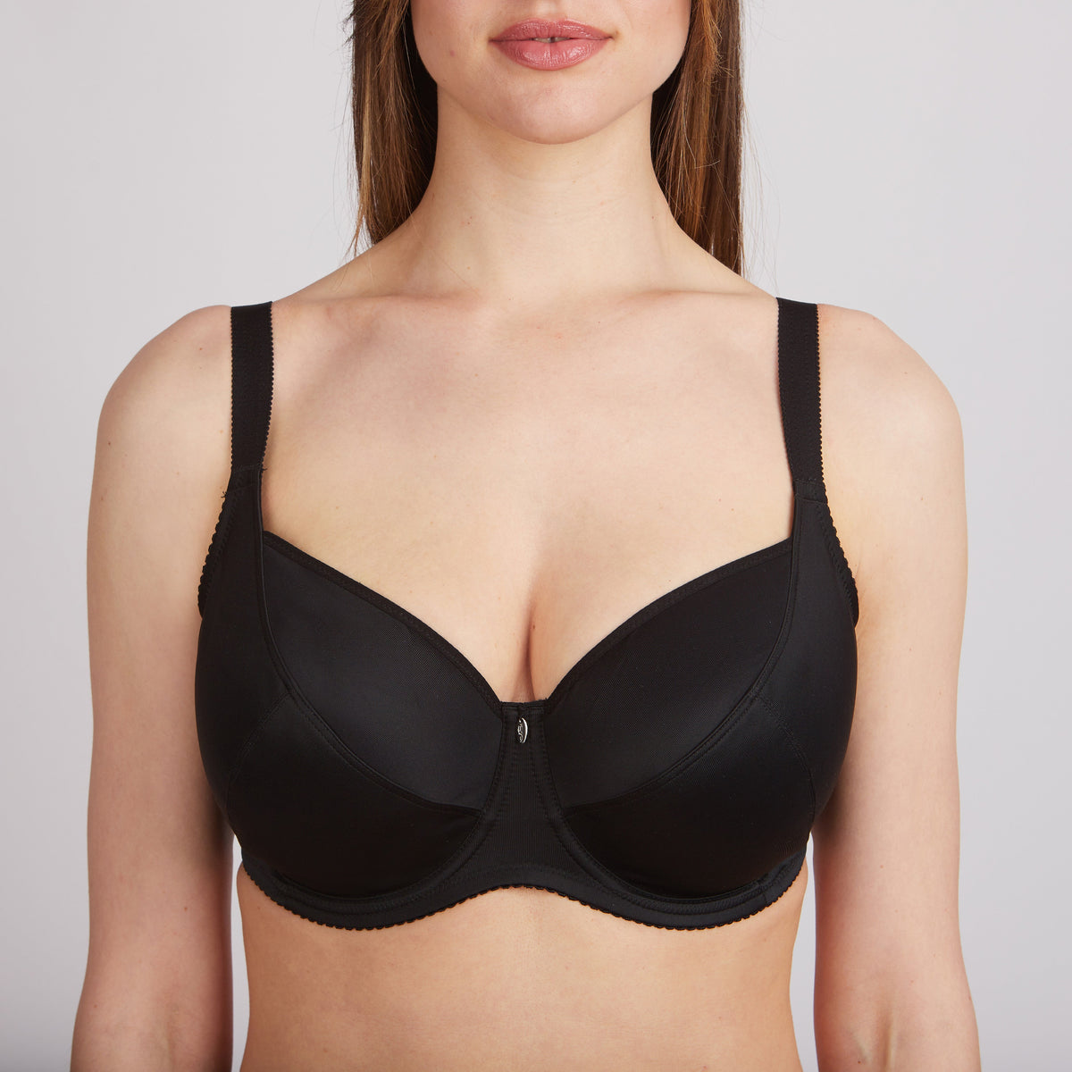Bra Milavitsa 105910 - Underwired, Triple-Cup, Fixed Straps