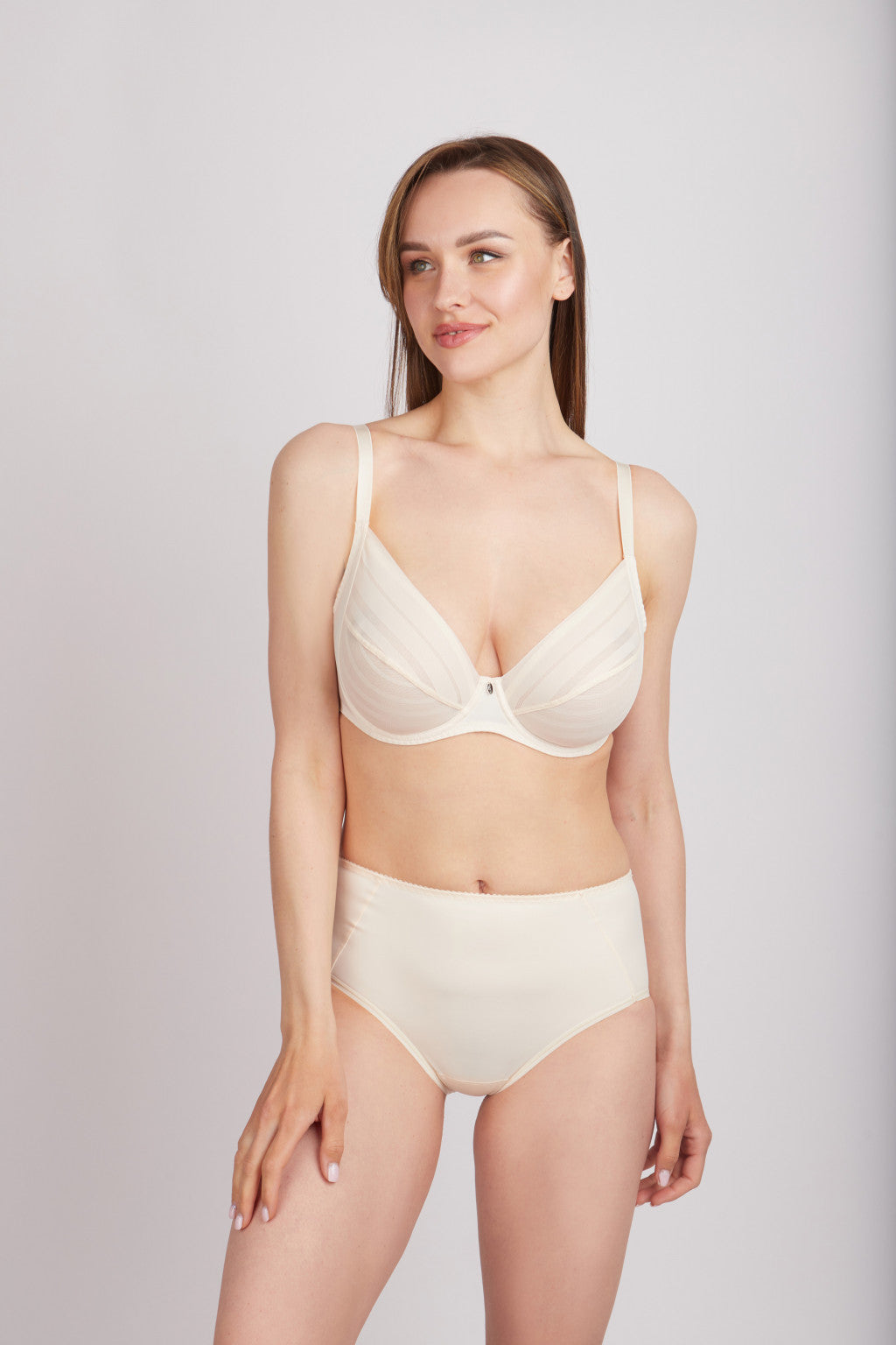 Bra Milavitsa 127630 - Elastic Lace, Side Shaping, Sport-Chic, Invisible Edge