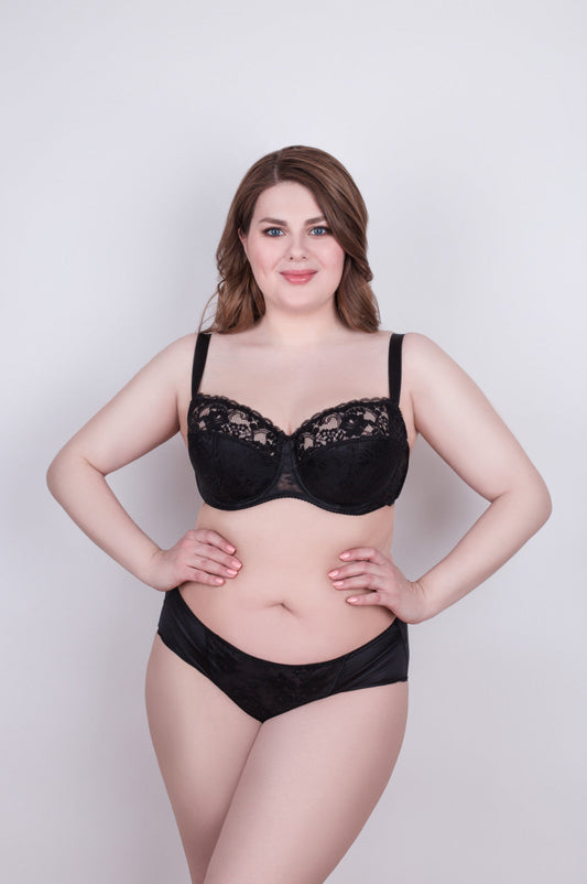 Bra Milavitsa 116180 - Lace Balconette with Cotton Cups