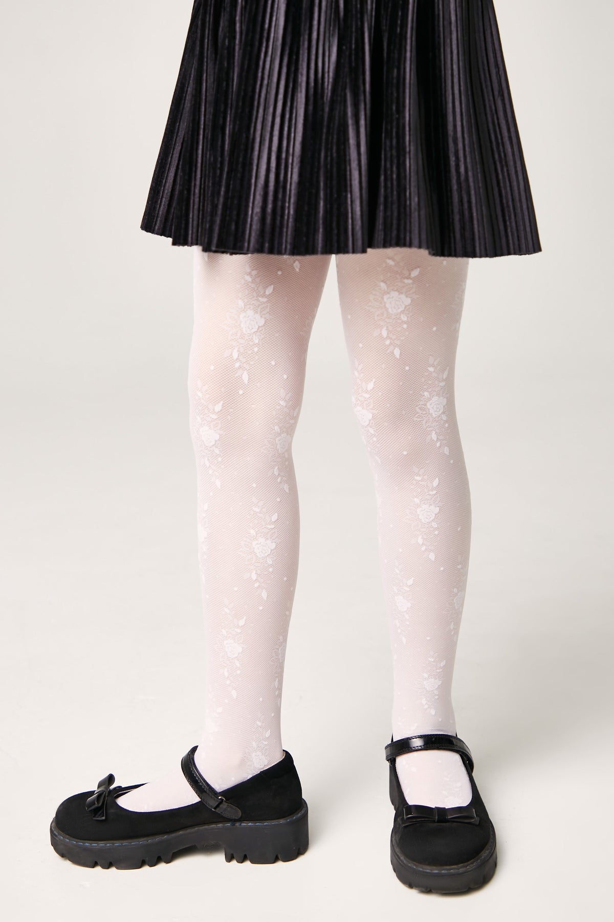 Conte Tights for girls Sofia 20 Den - Floral Pattern