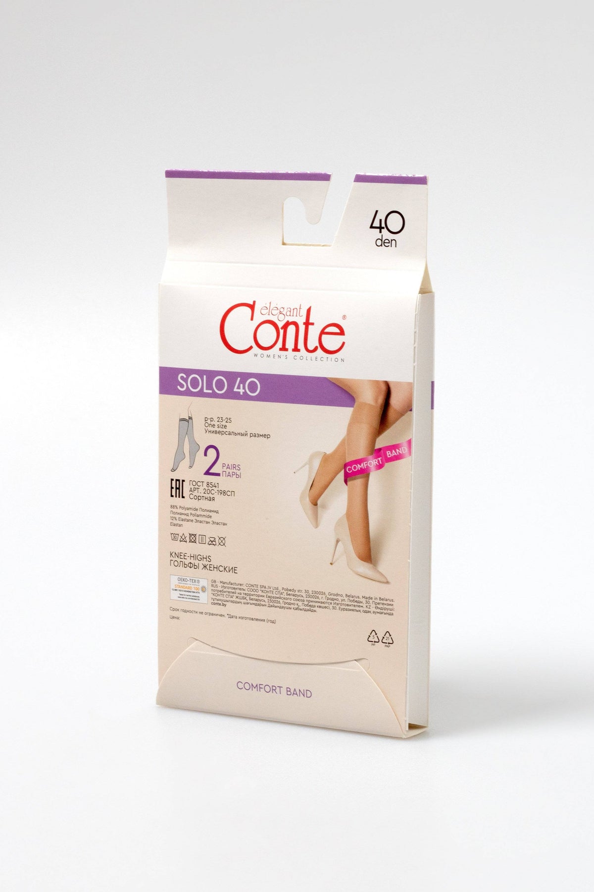 Knee Highs Conte Solo 40 Den (2 pairs)