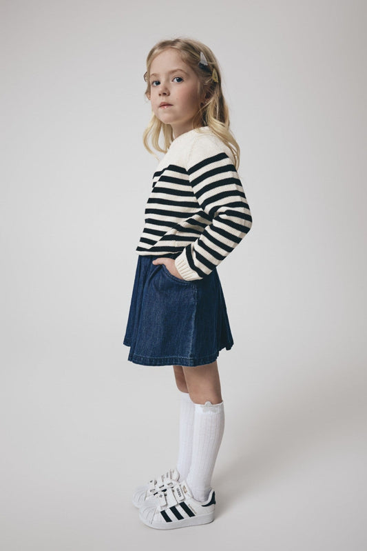 Conte-Kids Cotton Knee-Highs Tip-Top 047 - Shimmering Picot