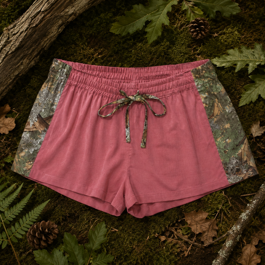 Women's Camo Sleep Shorts - King's Camo Hunting Loungewear - Wilderness Dreams