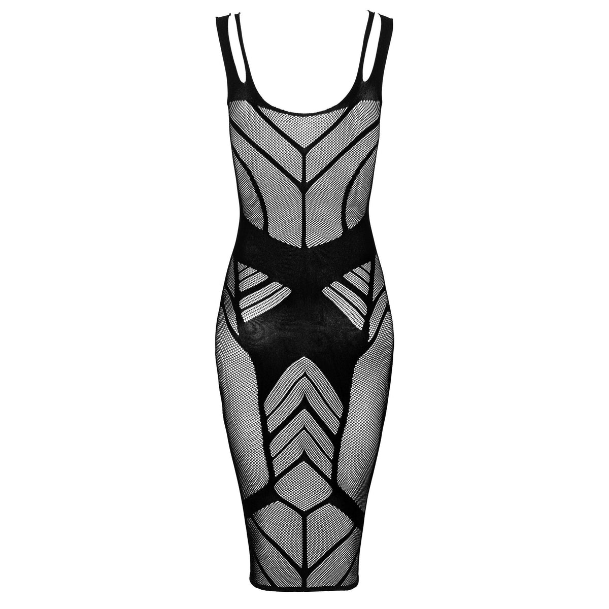 Obsessive Flirtatious Curves Black Sheer Dress