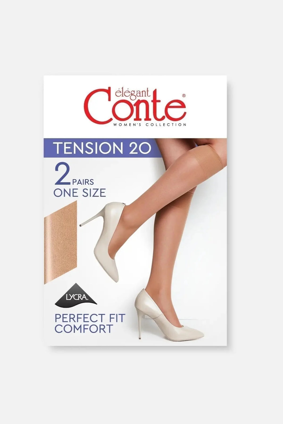 Knee Highs Conte Tension 20 Den (2 pairs)