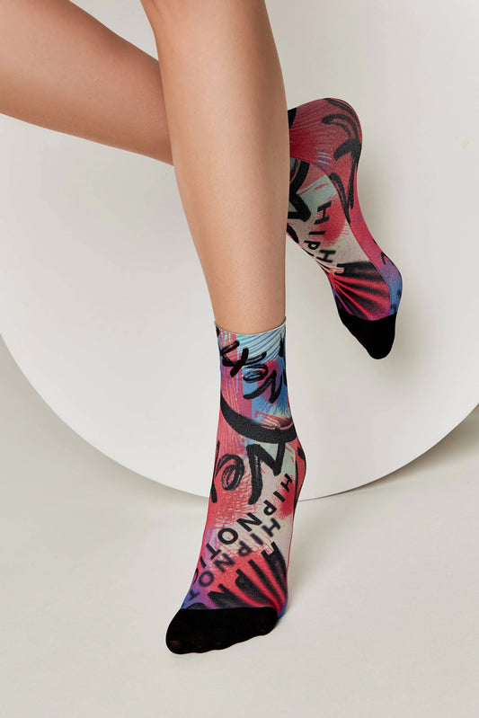 Socks Conte Fantasy 909 - "Hipnotic" Pattern