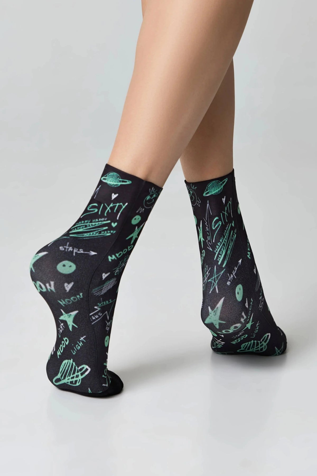 Dense Socks Conte Fantasy 913 - Moon Pattern