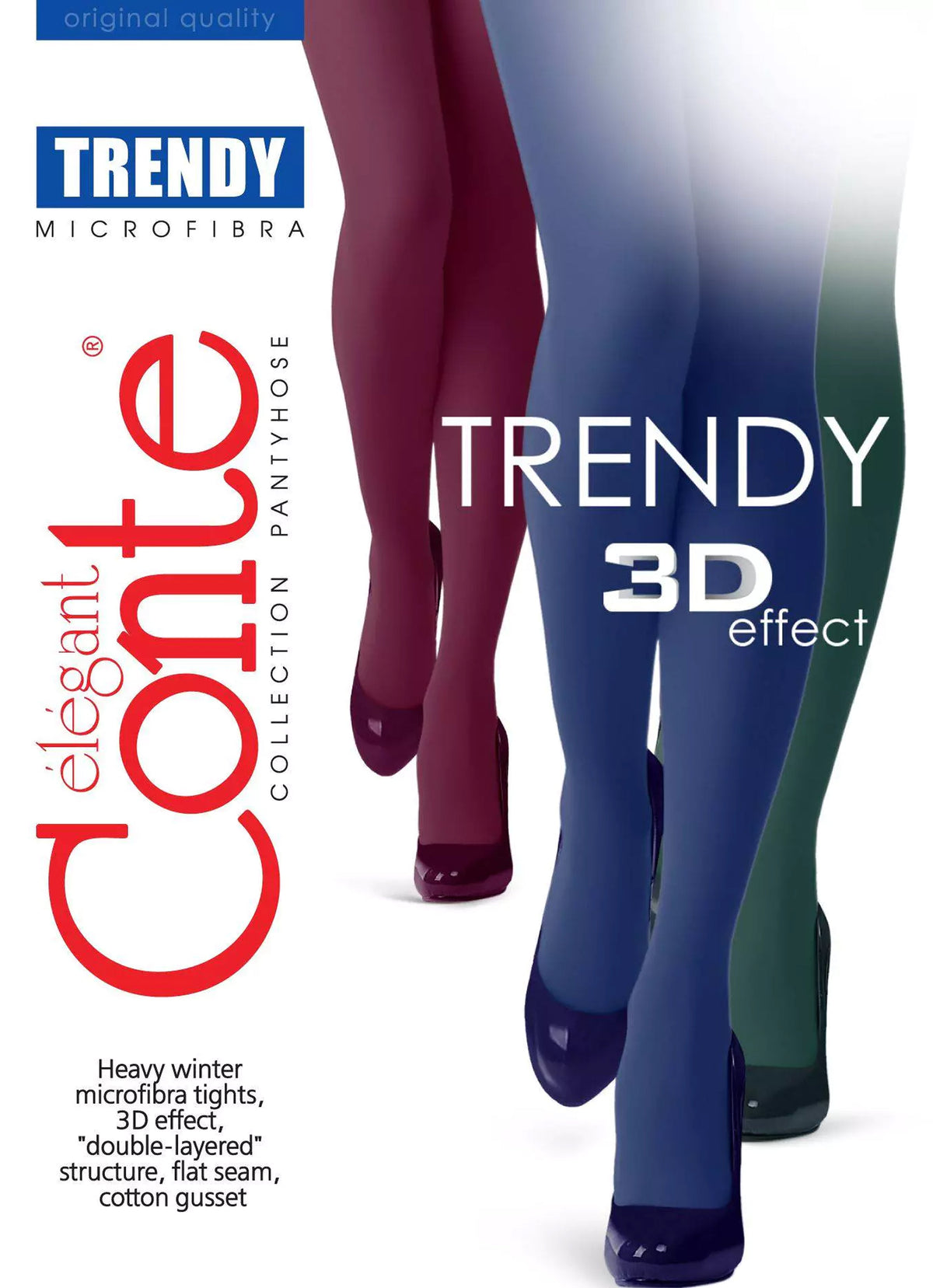 Tights Conte Trendy 150 Den - Microfiber 3D effect