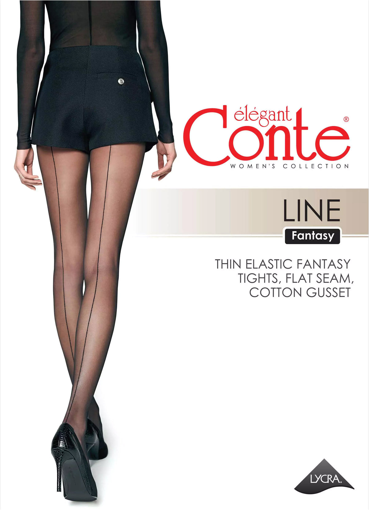 Fantasy Tights Conte Line - Back Seam
