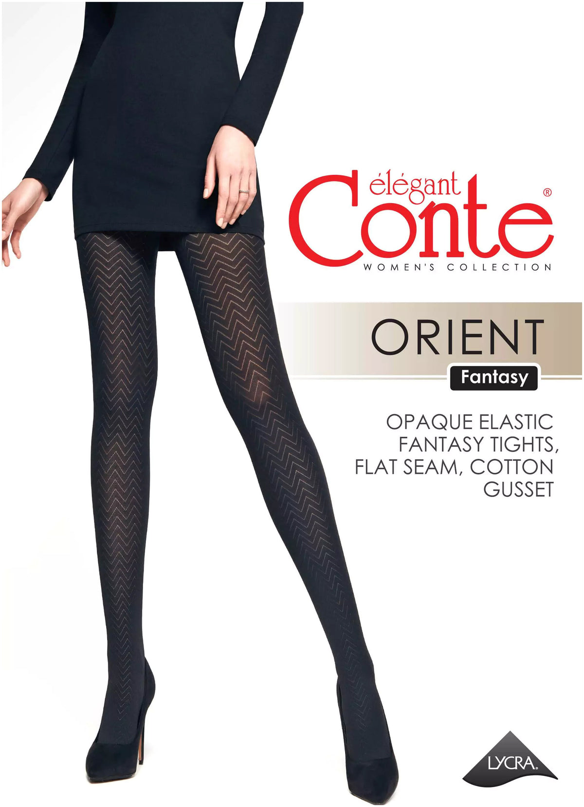 Fantasy Tights Conte Orient - Zigzag pattern