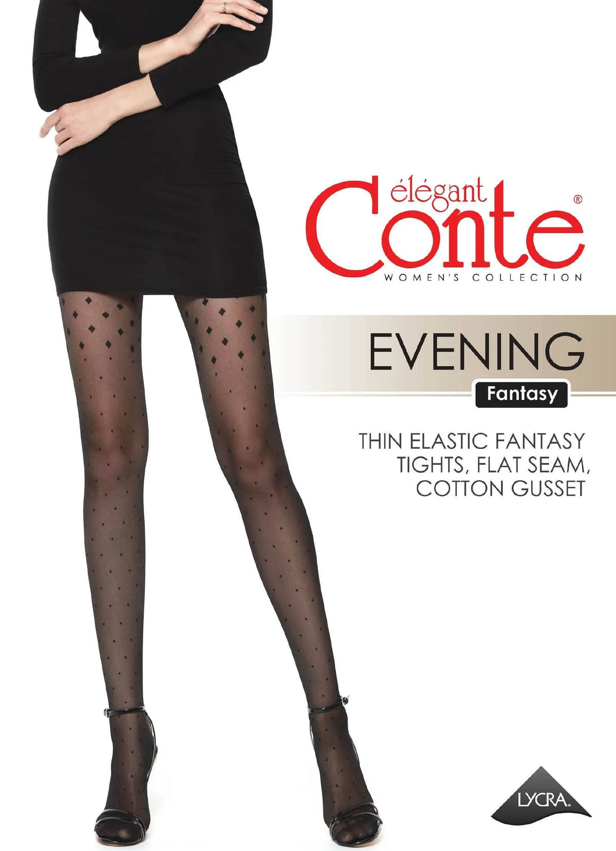 Fantasy Tights Conte Evening - Stockings Dots Triangles