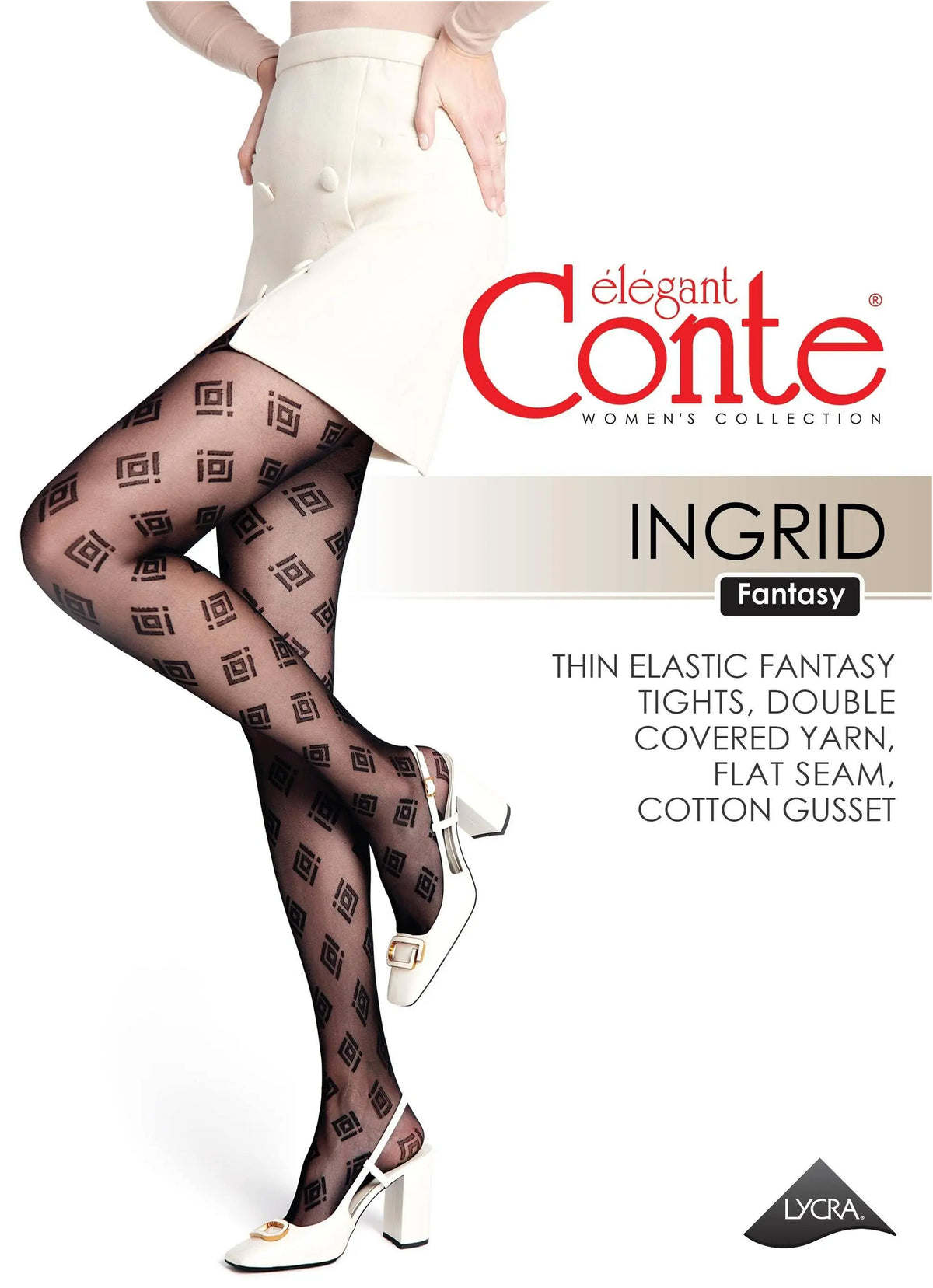 Fantasy Tights Conte Ingrid - Geometric Pattern