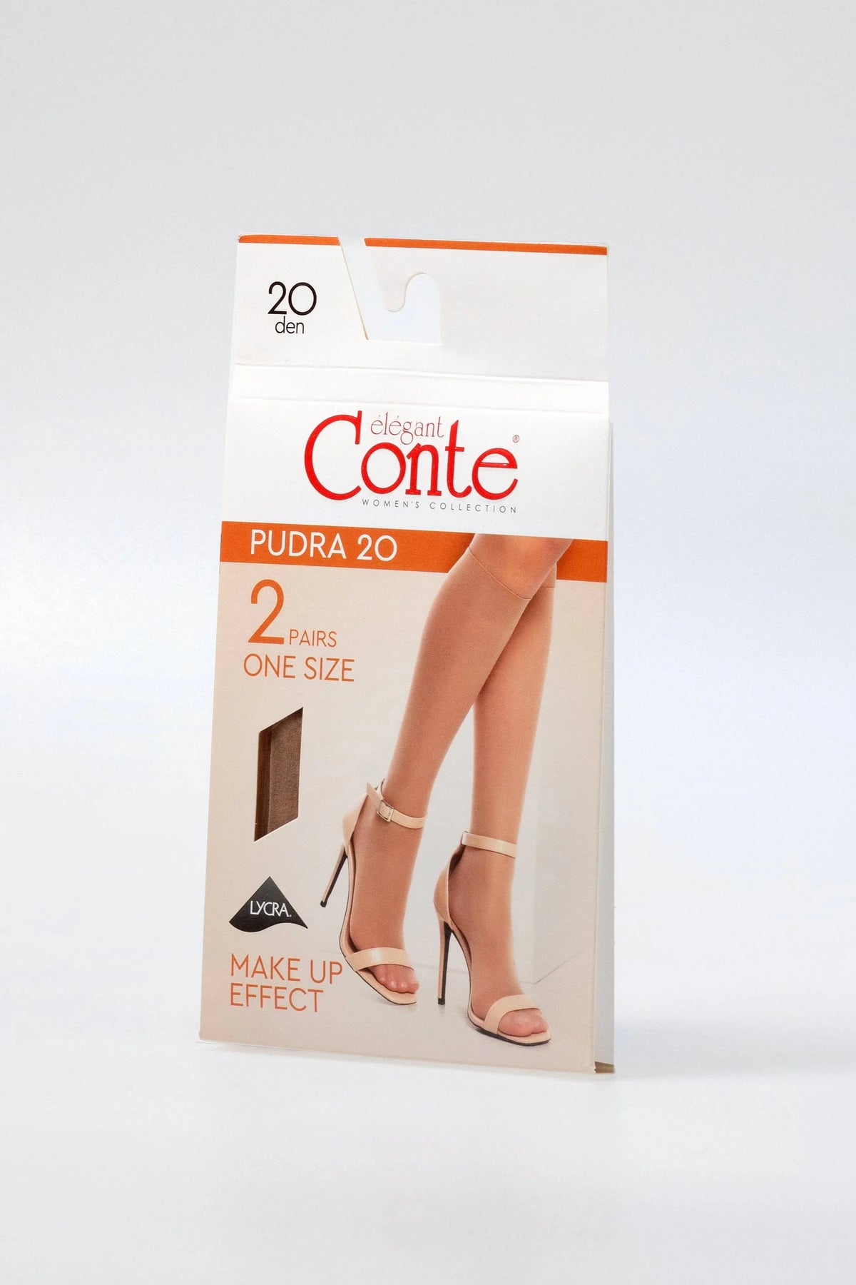 Knee Highs Conte Pudra 20 Den (2 pairs)